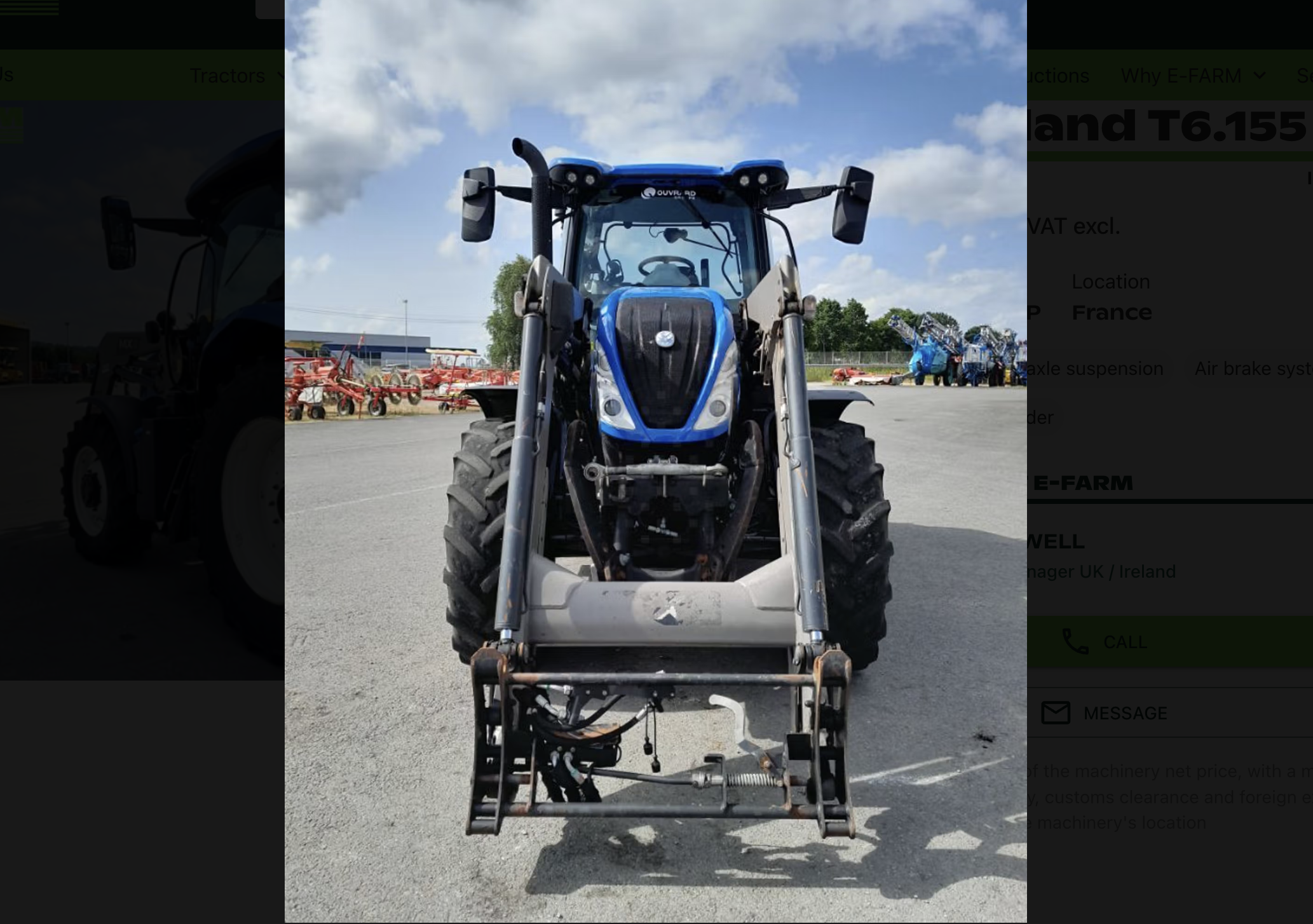 New Holland T6 155 AC Tractor